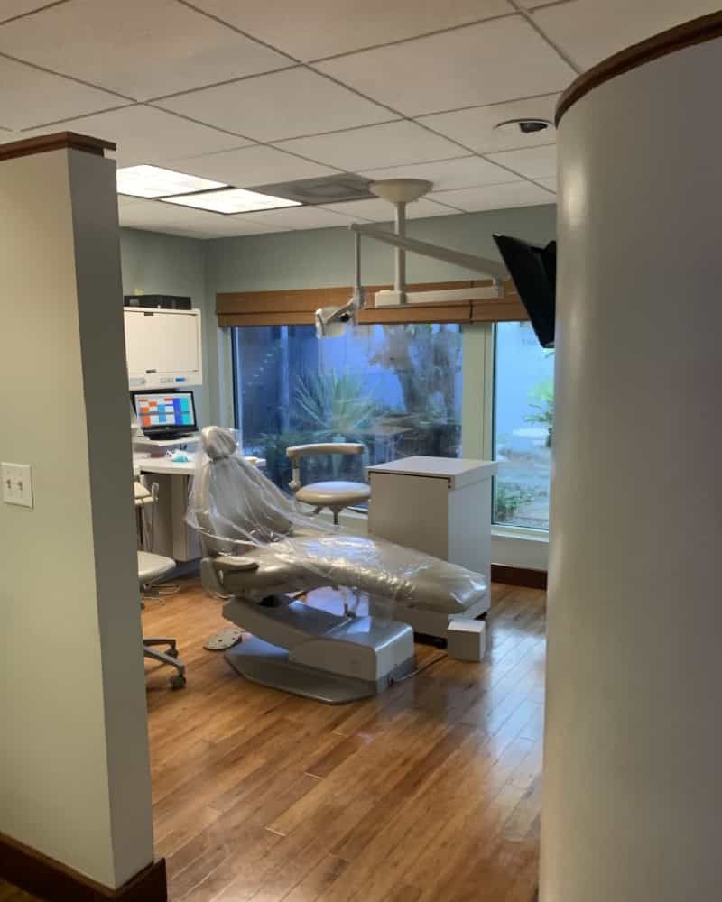 interior office photo with dental chair