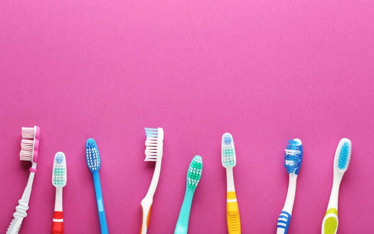 Assortment of toothbrushes